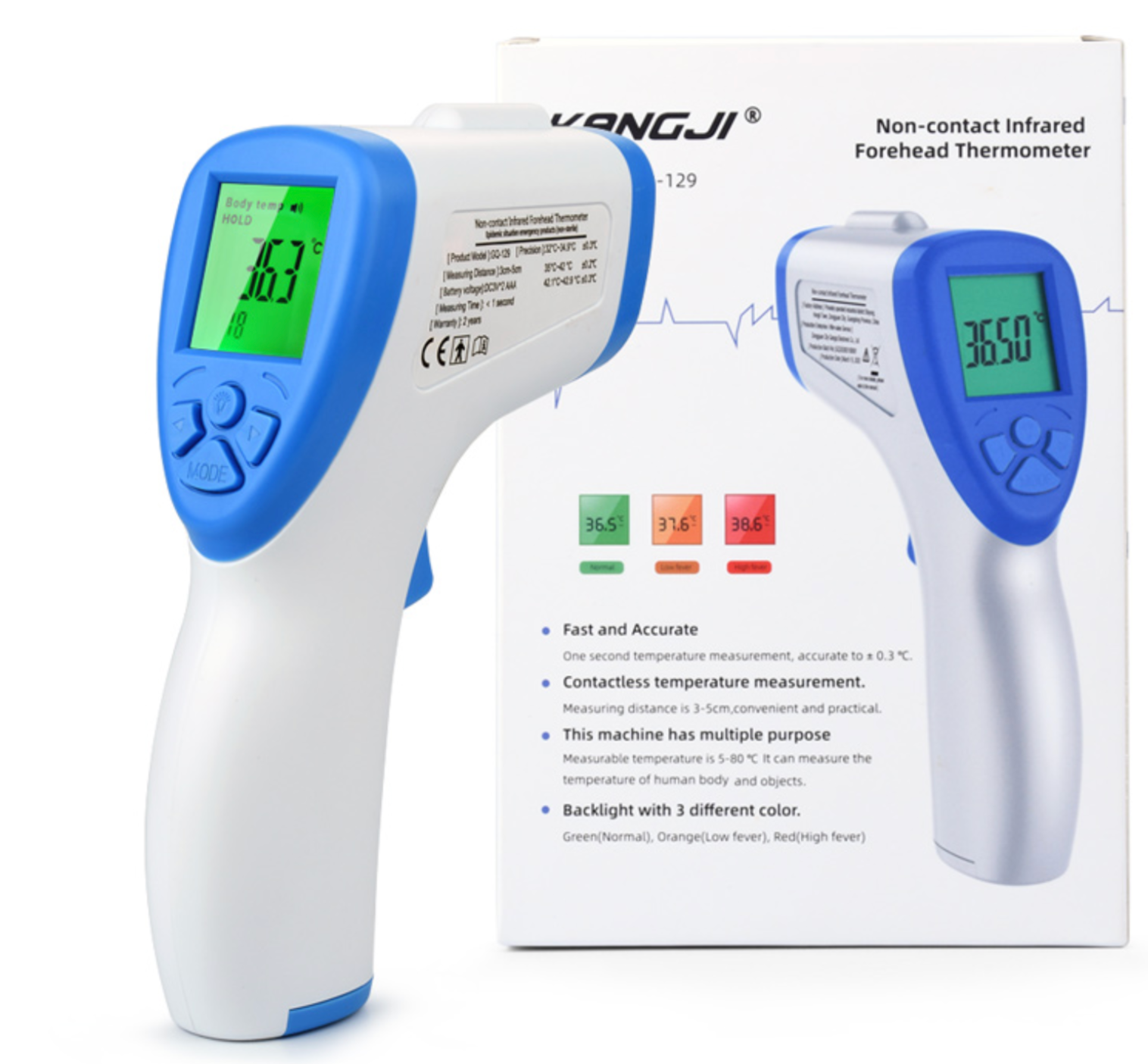 Infrared Thermometer Armed With Non-contact Thermometer